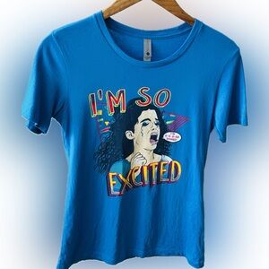 Next Level Apparel - Vibrant Blue Saved by the Bell Excited Graphic Tee